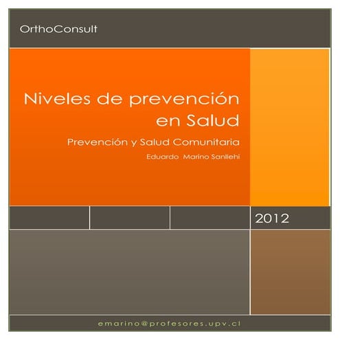 Niveles de prevención en salud
