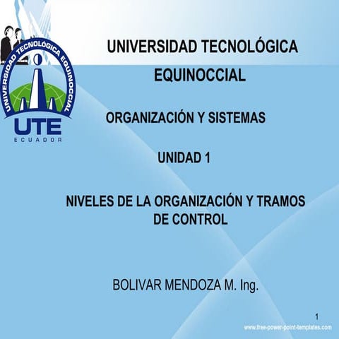 Niveles organizacionales y tramos de control