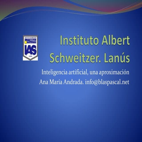 Inteligencia artificial, una introducción posible