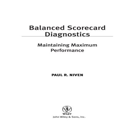 balanced scorecard diagnostics, maintaining maximum performance