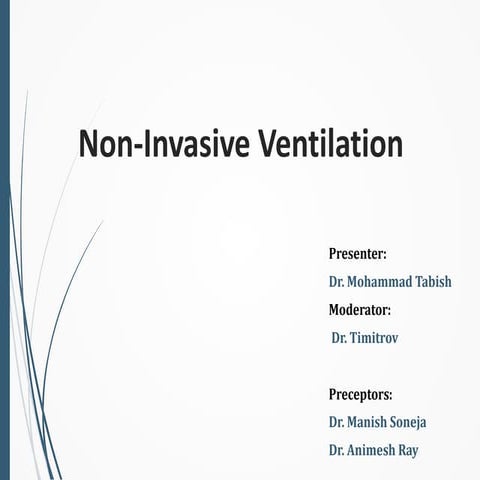 Niv(non invasive ventilation) aiims ppt