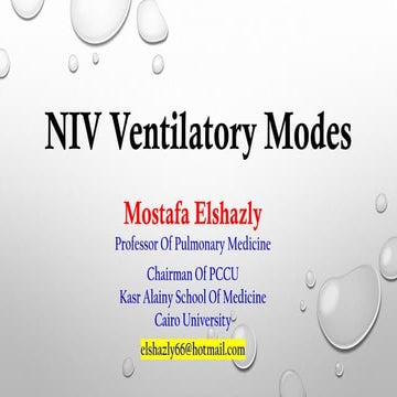 Niv ventilatory modes