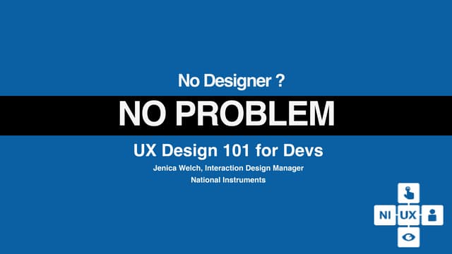 Ni week no designer, no problem 