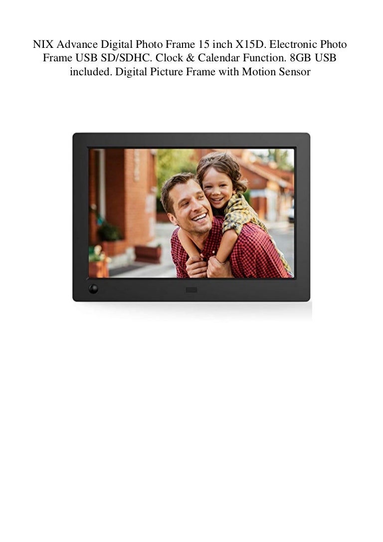 NIX Advance Digital Photo Frame 15 inch X15D. Electronic Photo Frame