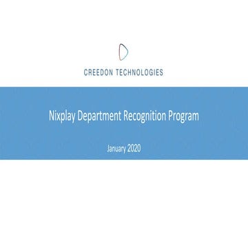 Nixplay Qtr Recognition Program 