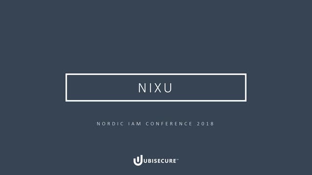 Nixu - Passwords must Die!