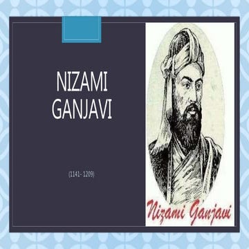 Nizami Ganjavi Azerbaijani Greatest Poet