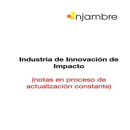 Njambre Innovacion de Impacto Gestión de Conocimiento