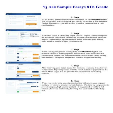 Nj Ask Sample Essays 8Th Grade. Online assignment writing service.