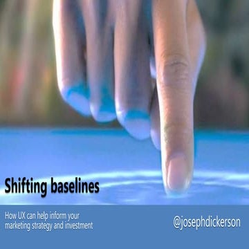 MIMA Summit October 2015 - Shifting baselines