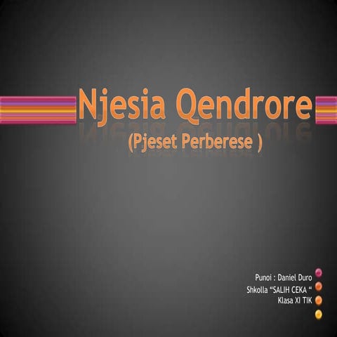 Njesia Qendrore (Pjeset Perberese)  ,  Lenda : Tik
