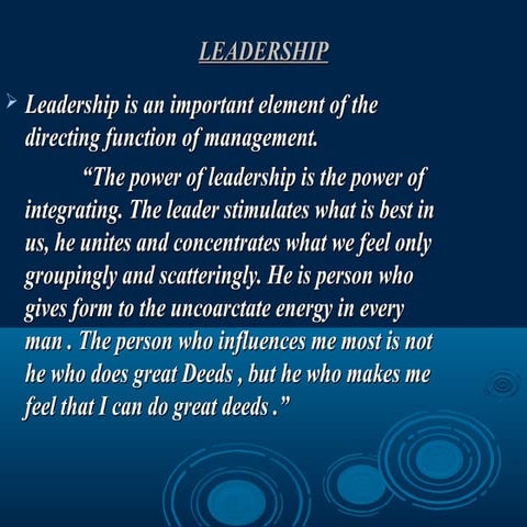 Leadership 