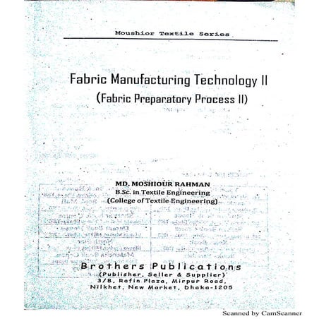 Fabric manufacturing technology- II