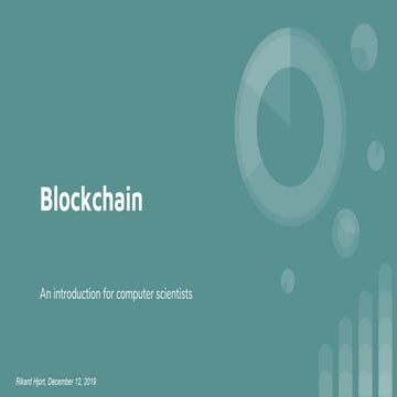 Blockchain talk english