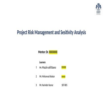 NK-Project Ris Scope: Clearly define what is not included in the project to a...