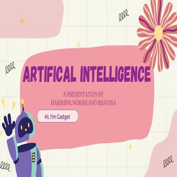 my Presentation on Artificial Intelligence 1 | PDF