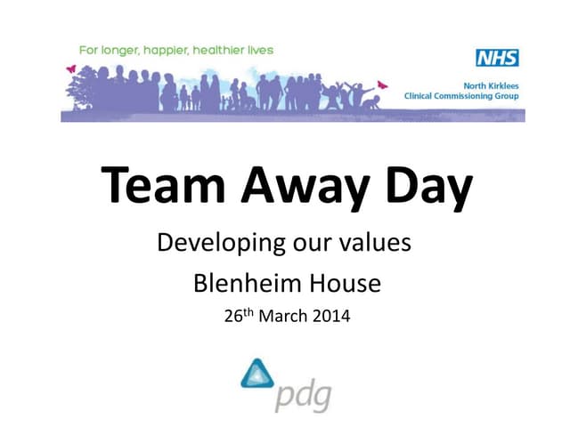 Developing Organisational Values for North Kirklees CCG