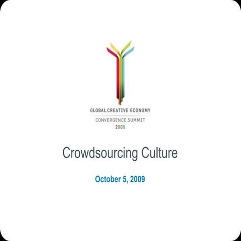 Crowdsourcing Culture