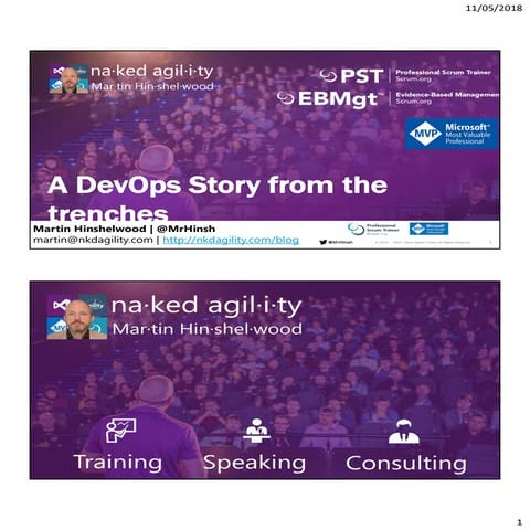 Martin Hinshelwood - A Devops Story from the Trenches