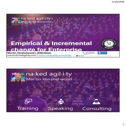 Martin Hinshelwood - Empirical & Incremental change for Enterprise