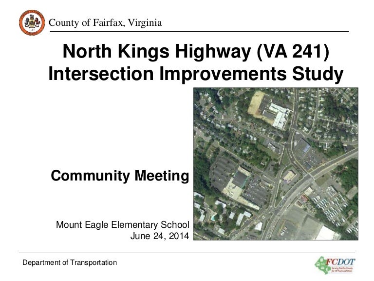 North Kings Highway (VA 241) Intersection Improvements Study Communit…