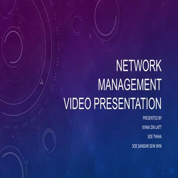 Network Management | PPT