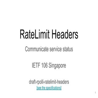Ratelimit Headers for HTTP