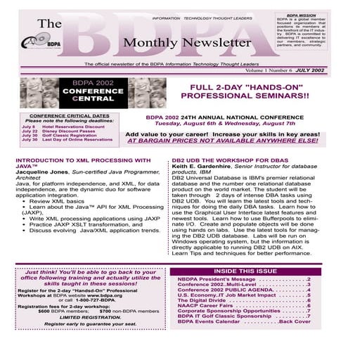 Newsletter: National BDPA (Jul 2002)