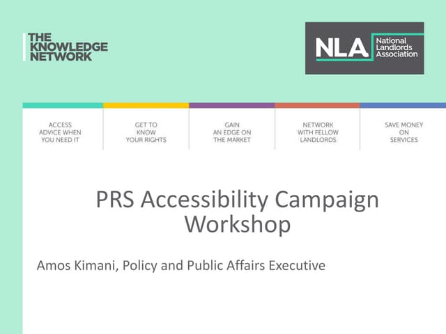 NLA Adaptations Campaign HIA Presentation