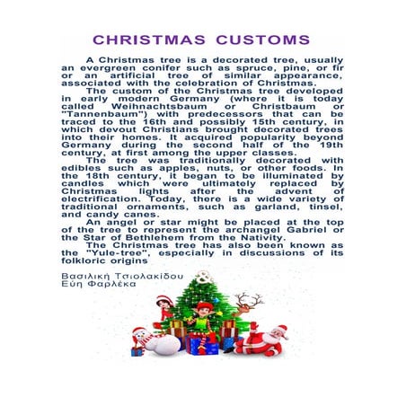 Cristmas customs