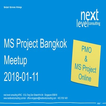 PMO Setup with Microsoft Project Online