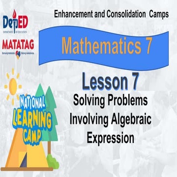 National Learning Camp Lesson 7 Presentation