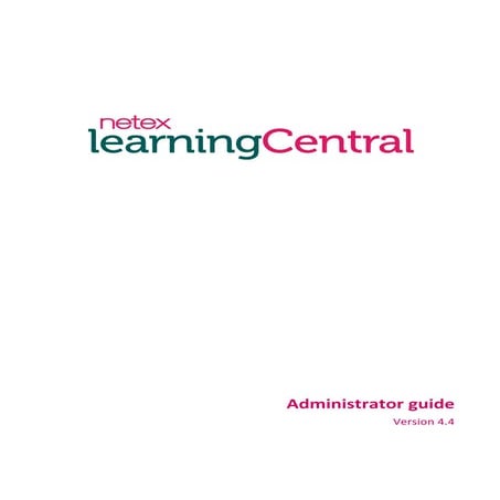 Netex learningCentral | Student Manual v4.4 [En] | PDF
