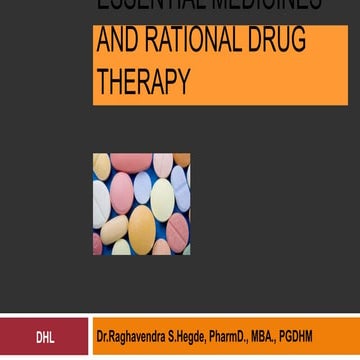National List of Essential Medicines & Rational Drug Use