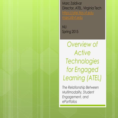 NLI ATEL Overview Spring 2015