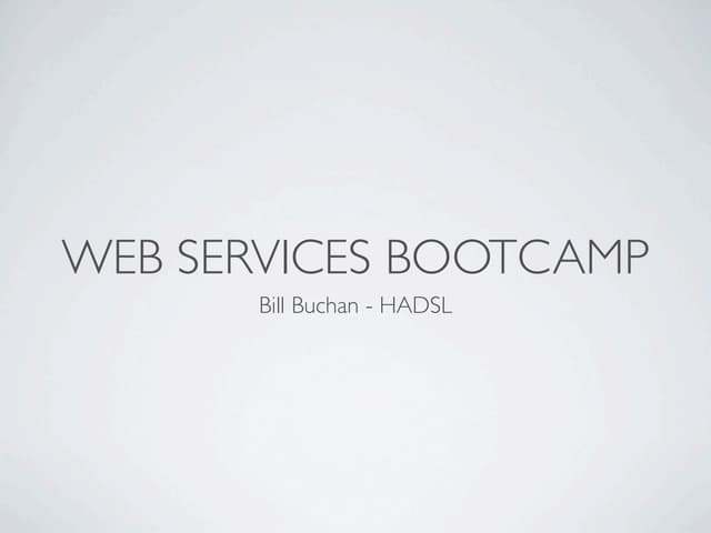 Nllug 2010-web-services
