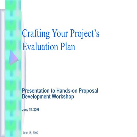 Crafting your evaluation plan