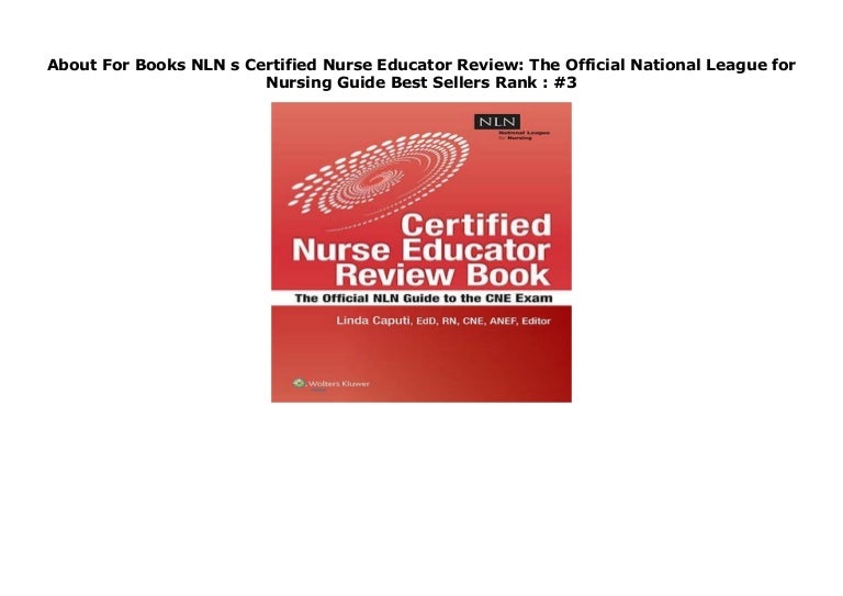 About For Books NLN s Certified Nurse Educator Review: The ...