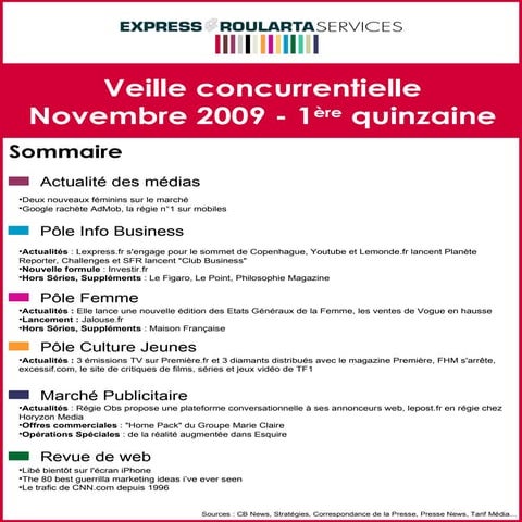 Veille medias et tendances 09111