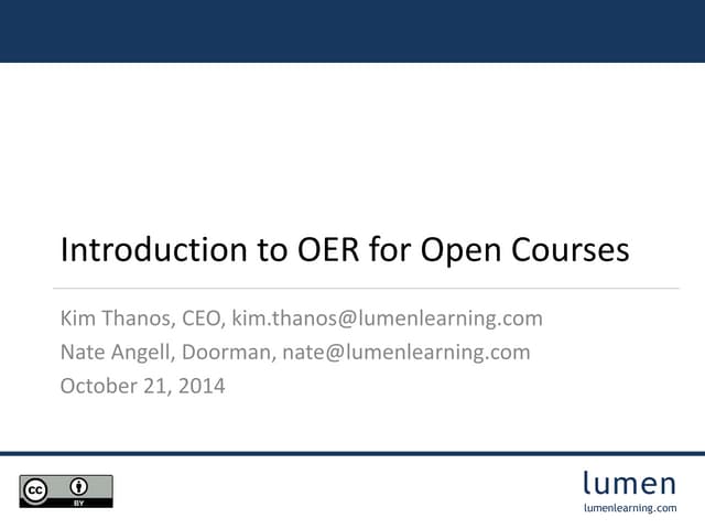 Intro to OER for the University System of Maryland