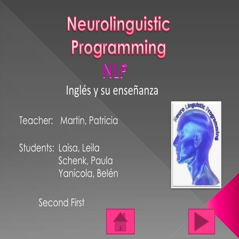 Neurolinguistic Programming by Schenk, Yanícola and Laisa