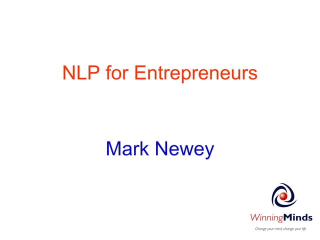 Nlp For Entrepreneurs