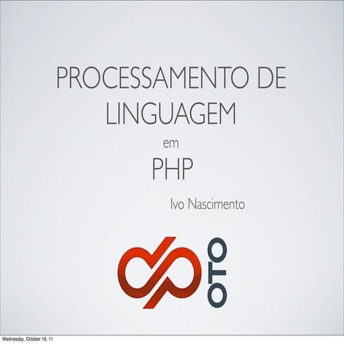 Processamento de Linguagem natural com PHP