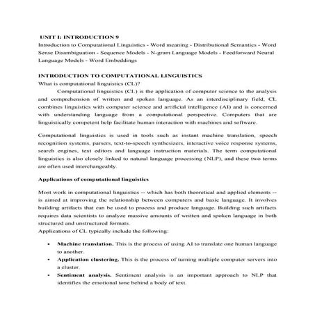 Natural Language Processing an introduction