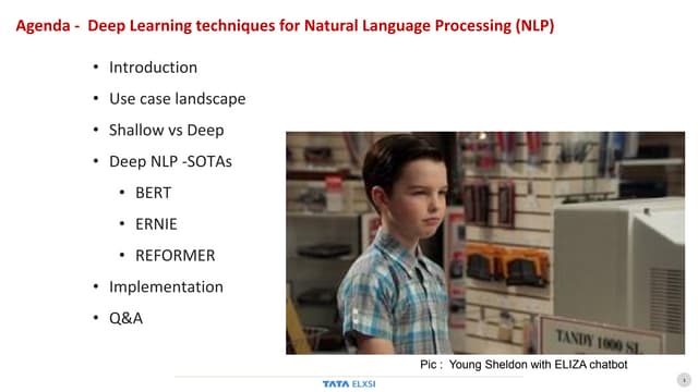 Deep Learning in NLP (BERT, ERNIE and REFORMER)