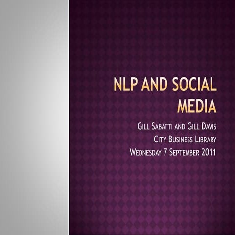 NLP And Social Media