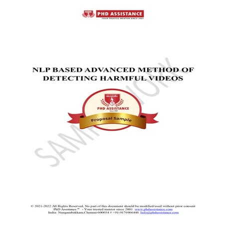 NLP based advanced method of detecting harmful videos - PhD Assistance.pdf
