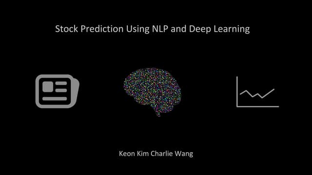 Stock Prediction Using NLP and Deep...