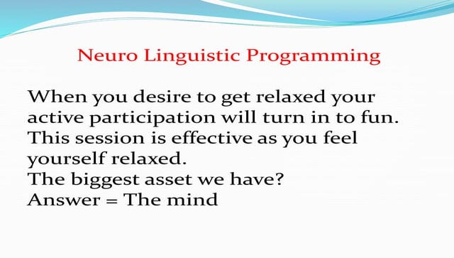 NLP communication model | PPT