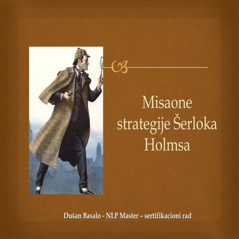 Misaone strategije Šerloka Holmsa - Dušan Basalo